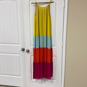 Color block maxi dress from Vici